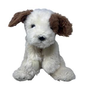 Ty Patches Dog Plush Laying Down Large 17" Floppy Puppy Brown Cream 1995 VTG